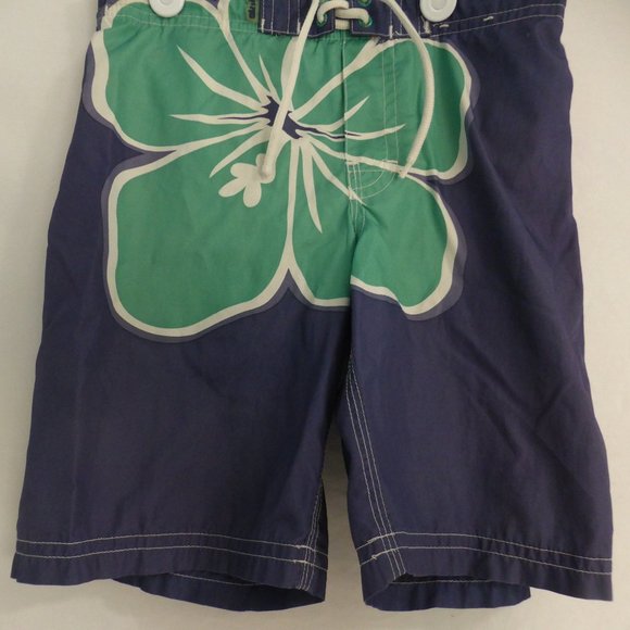 OLD NAVY, 5T, blue shorts with giant flower, BNWOT